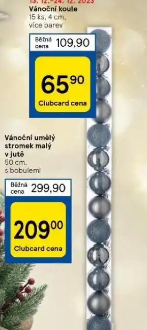 Tesco Vánoční koule nabídka