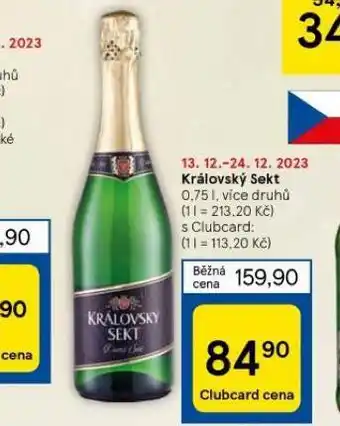 Tesco Královský sekt nabídka