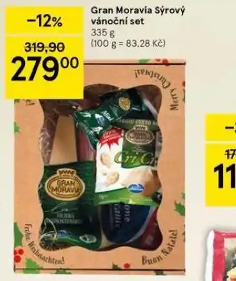 Tesco Gran moravia sýrový vánoční set nabídka
