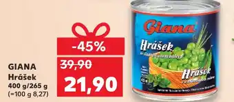 Kaufland GIANA Hrášek 400 g/ 265 g nabídka
