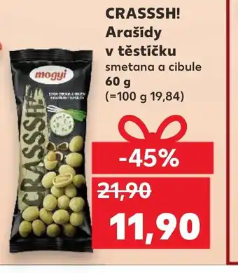 Kaufland CRASSSH! Arašídy v těstíčku nabídka