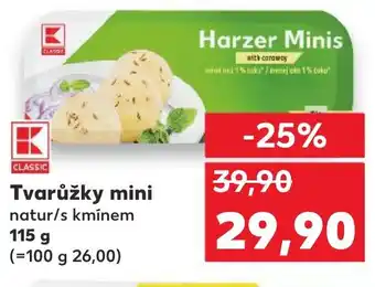 Kaufland Tvarůžky mini nabídka