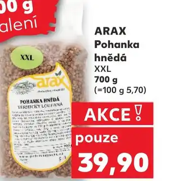 Kaufland ARAX Pohanka hnědá XXL 700 g nabídka