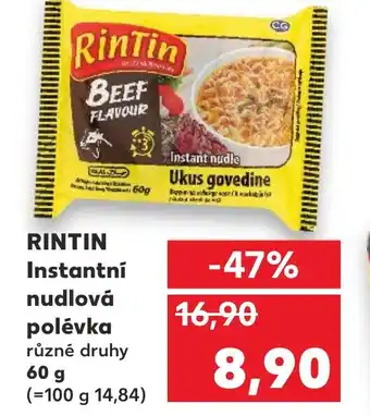 Kaufland RINTIN Instantní nudlová polévka nabídka