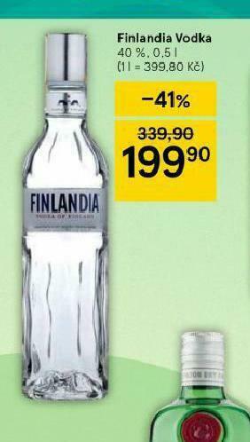Tesco Finlandia vodka nabídka