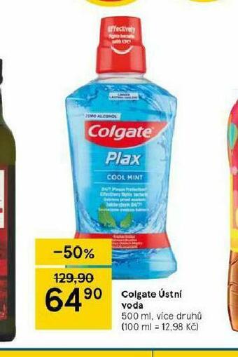 Tesco Colgate ústní voda nabídka