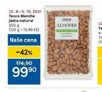 Tesco Tesco mandle jádra natural nabídka