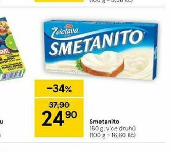 Tesco Smetanito nabídka