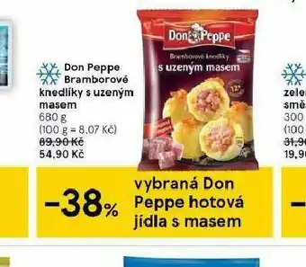 Tesco Don peppe b ramborové knedlíky s uzeným masem nabídka