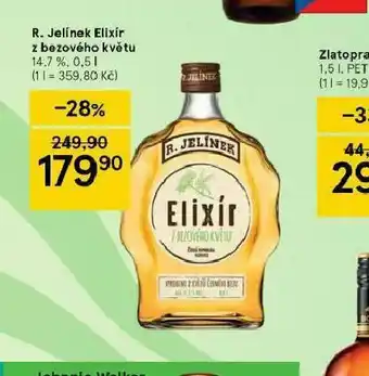 Tesco R. jelínke elixír z bezového květu nabídka