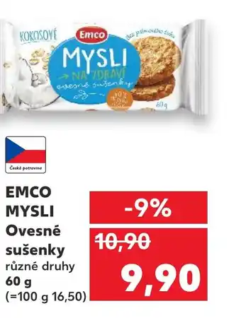 Kaufland EMCO MYSLI Ovesné sušenky nabídka