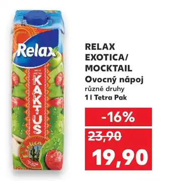 Kaufland RELAX EXOTICA/ MOCKTAIL Ovocný nápoj nabídka