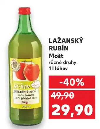 Kaufland LAŽANSKÝ RUBÍN Mošt nabídka