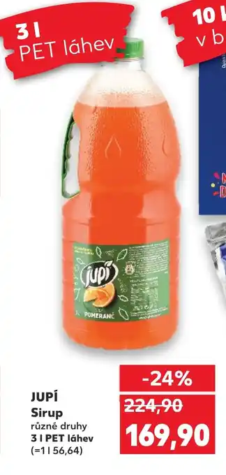 Kaufland JUPÍ Sirup nabídka