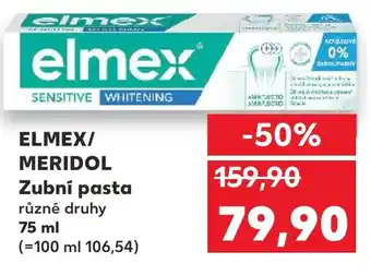 Kaufland ELMEX/ MERIDOL Zubní pasta nabídka