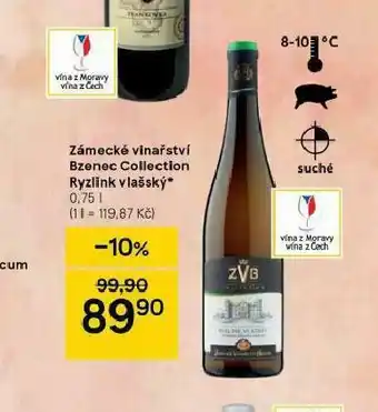 Tesco Zámecké vinařství bzenec collection ryzlink vlašský nabídka
