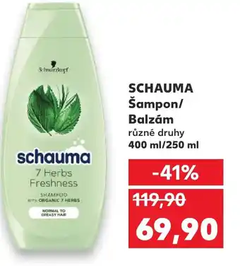 Kaufland SCHAUMA Šampon/ Balzám nabídka