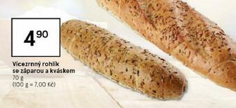Tesco Vícezrnný rohlík se záparou a kváskem nabídka