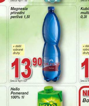Lidl Magnesia přírodní perlivá nabídka