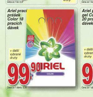 Lidl Ariel prací prášek nabídka