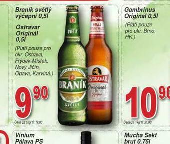 Lidl Pivo ostravar original nabídka