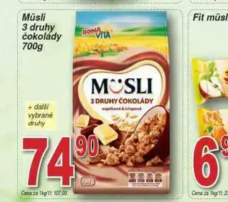 Lidl Müsli nabídka