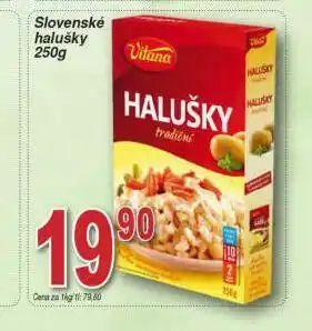 Lidl Slovenské halušky nabídka