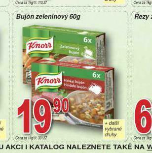 Lidl Bujon zeleninový nabídka