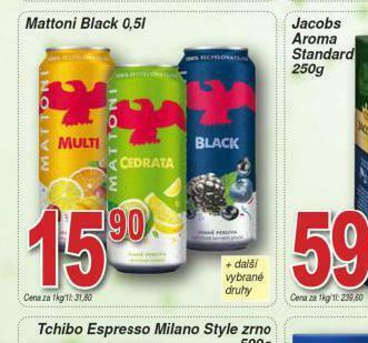 Lidl Mattoni black nabídka