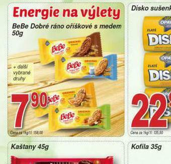 Lidl Bebe dobré ráno oříškové s medem nabídka