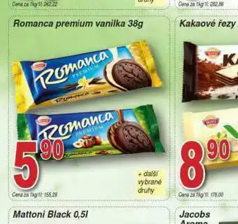 Lidl Romanca premium vanilka nabídka