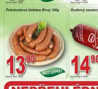 Lidl Polosušená klobása nabídka