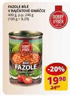Flop Fazole bílé v rajčatové omáčce 400 g. p.p. 240 g nabídka