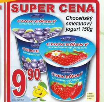Lidl Choceňský smetanový jogurt nabídka