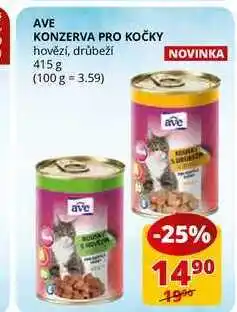 Flop Ave konzerva pro kočky hovězí, drůbeží 415g nabídka