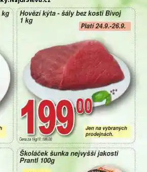 Lidl Hovězí kýta - šály nabídka