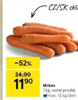 Tesco Mrkev nabídka