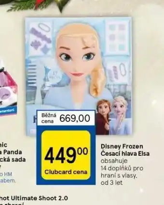 Tesco Disney frozen česací hlava elsa nabídka