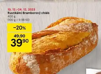 Tesco Rustikální bramborový chléb nabídka