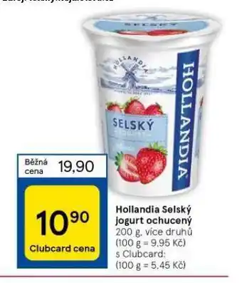 Tesco Hollandia selský jogurt ochucený nabídka