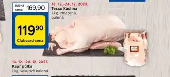 Tesco Tesco kachna nabídka
