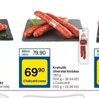 Tesco Uherská klobása nabídka