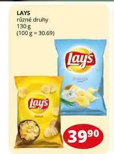 Flop Lays různé druhy 130 g nabídka