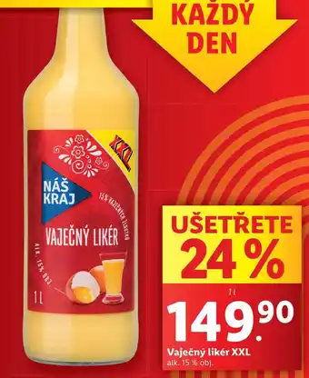 Lidl Vaječný likér xxl, 1 l nabídka