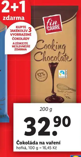 Lidl Čokoláda na vaření, 200 g nabídka