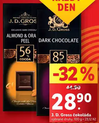 Lidl J. d. gross čokoláda, 125 g nabídka