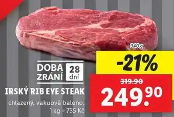 Lidl Irský rib eye steak, 340 g nabídka