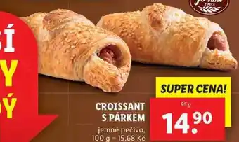 Lidl Croissant s párkem, 95 g nabídka