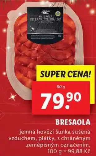 Lidl Bresaola, 80 g nabídka