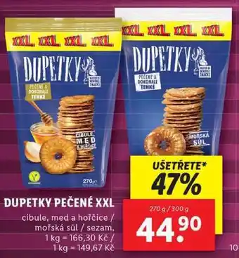 Lidl Dupetky pečené xxl, 270 g/300 g nabídka